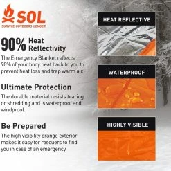SOL Emergency Blanket -Tents Camp Furniture Shop 1fcb6f58 6fb9 4c18 9d5a 53fbae0466c6