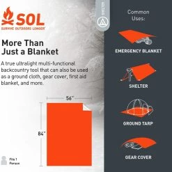 SOL Emergency Blanket -Tents Camp Furniture Shop 84e44e92 69e0 4342 a37c 0953ac978408