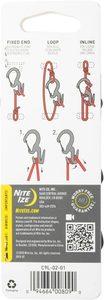 Nite Ize Figure 9 Large Carabiner Rope Tightener - Single 17 Nite Ize Figure 9 Large Carabiner Rope Tightener - Single - Image 15