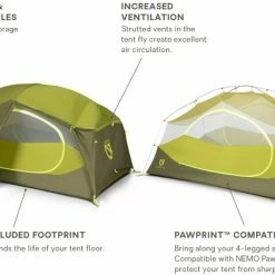 NEMO Aurora 2P Tent with Footprint -Tents Camp Furniture Shop a5ce46b1 ae51 4953 96d1 196b50edb484