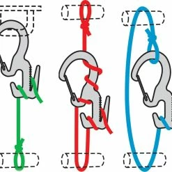 Nite Ize Figure 9 Carabiner Rope Tightener with 3.5mm Cord - Package of 2 -Tents Camp Furniture Shop c6cc85a9 34c4 4a1a a047 80be304ac326