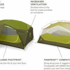 NEMO Aurora 3P Tent with Footprint -Tents Camp Furniture Shop e8a2422c 1d2d 4af9 a5f9 4111c0c7f2d5